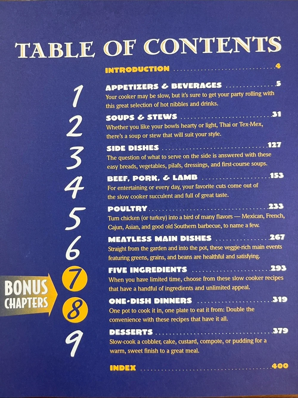 Better Homes and Gardens Slow Cooker Recipes Cookbook - Yellow & Blue Cover